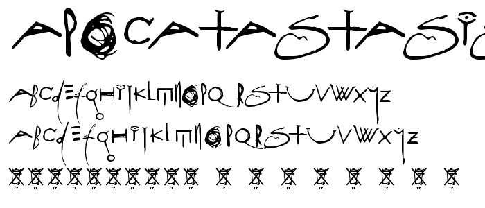 ApocataStasis font