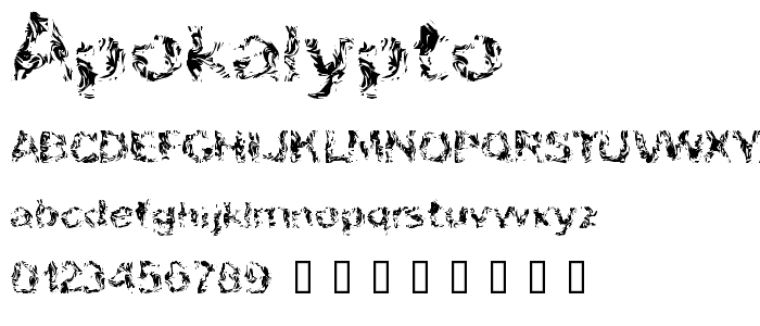 Apokalypto font