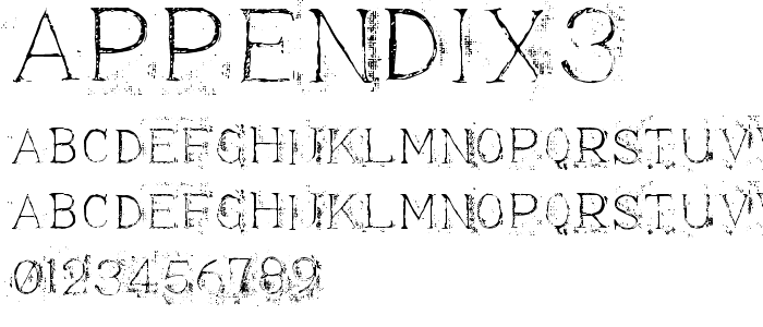 Appendix3 font