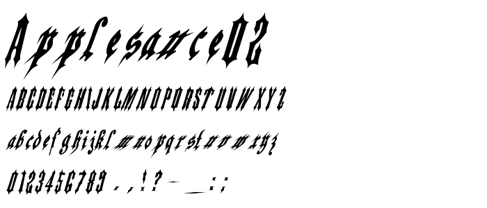 Applesauce02 font