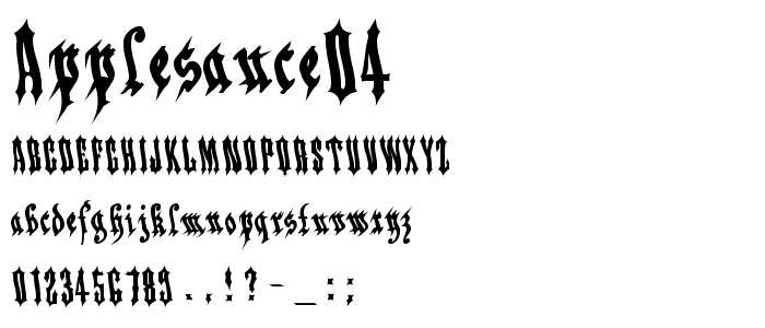 Applesauce04 font