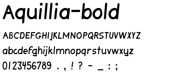 Aquillia Bold font