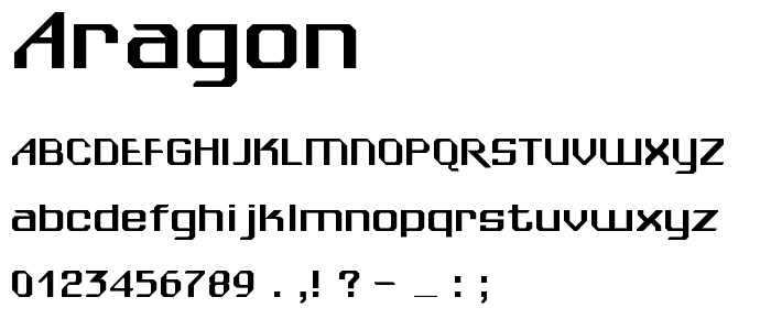 Aragon font