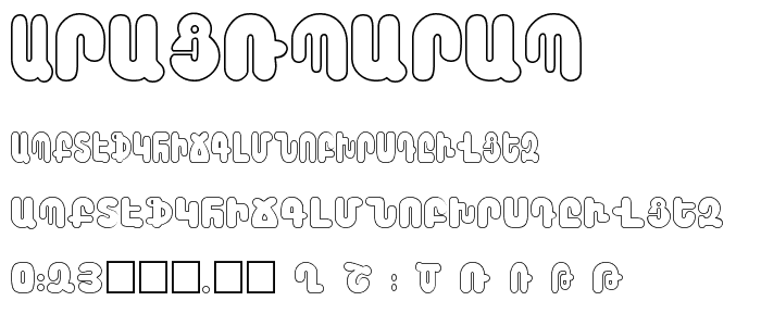 Arax Barab font