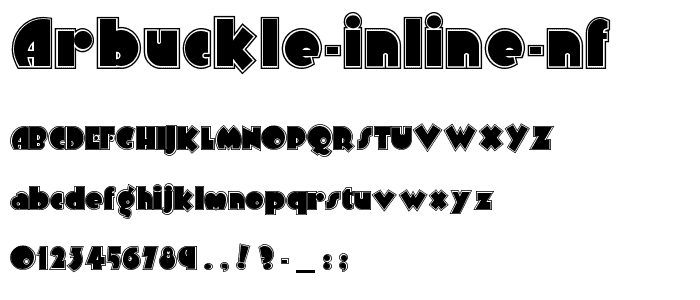 Arbuckle Inline NF font