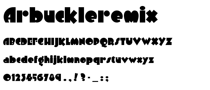 ArbuckleRemix font