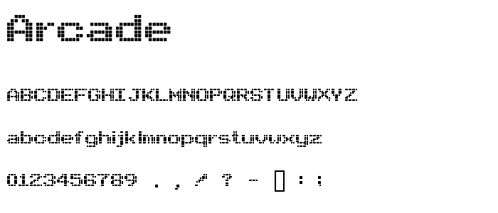 Arcade font