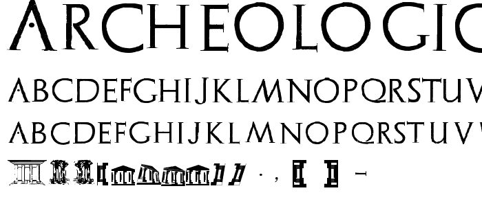 Archeologicaps font