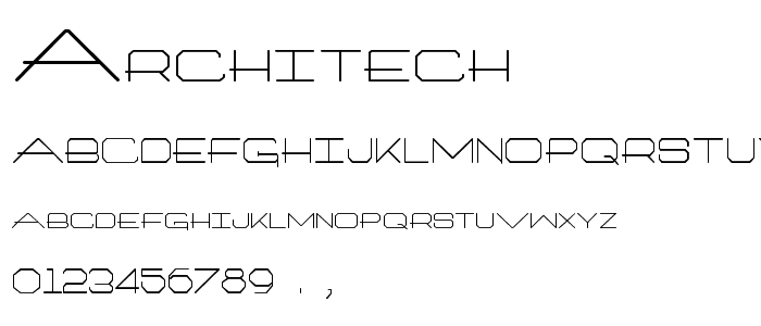 Architech font
