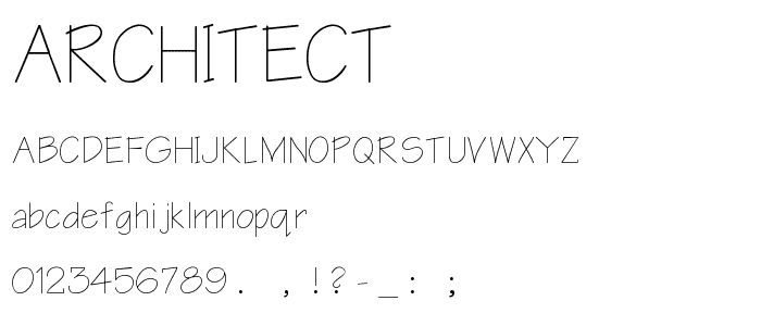 Architect font