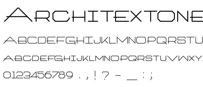 ArchitextOneType font