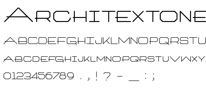 ArchitextOneType police