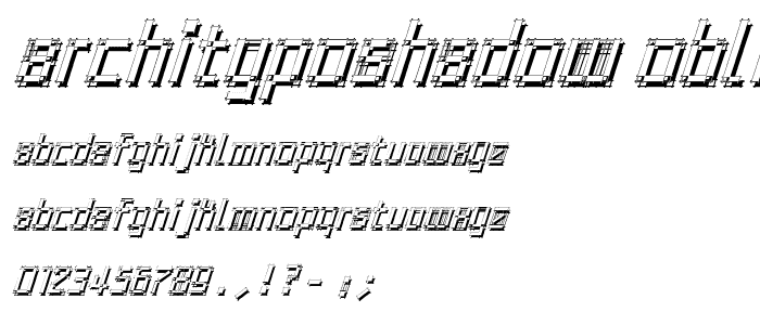 ArchitypoShadow-Oblique font