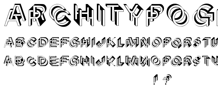 Architypogra font