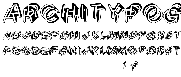 ArchitypograPsychodeliqu font