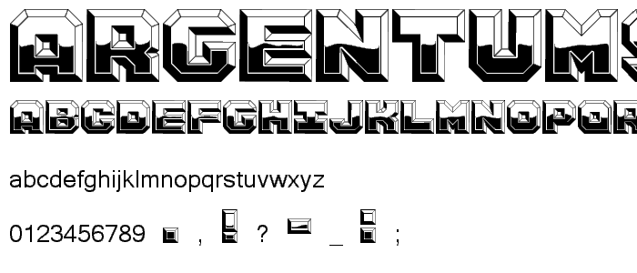 ArgentumShine font