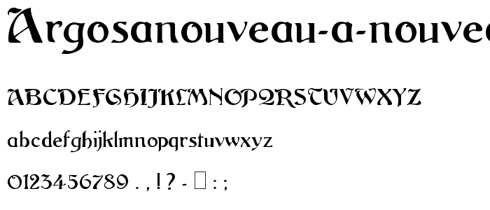 ArgosANouveau A Nouveau001 001 font