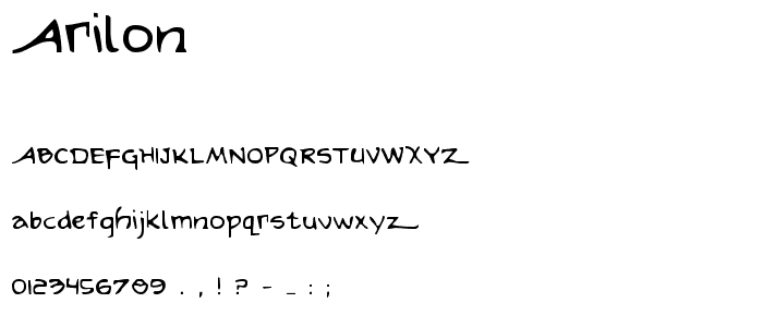 Arilon font