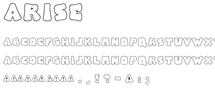 Arise font