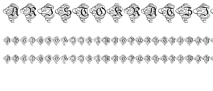 AristokratZierbuchstaben font
