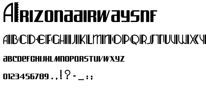 ArizonaAirwaysNF font