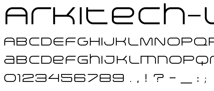 Arkitech Light font