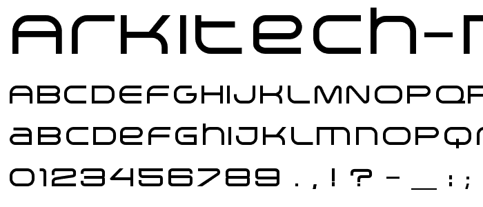 Arkitech Medium font