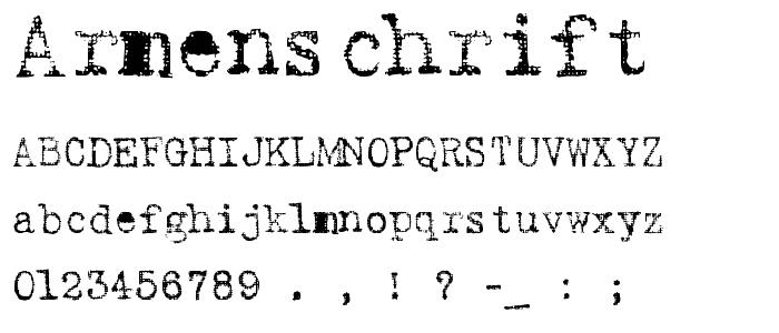 Armenschrift font