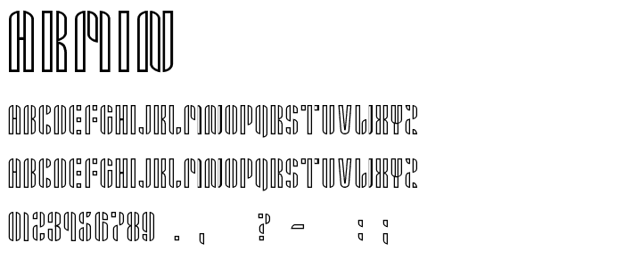 Armin font