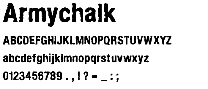 ArmyChalk font