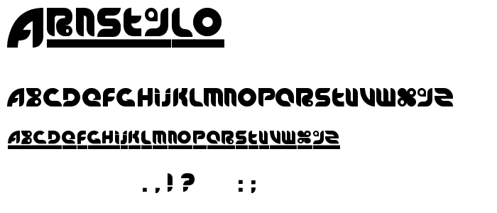 ArnStylo font