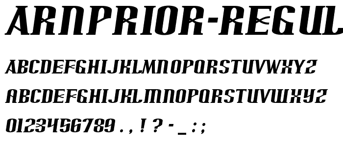 Arnprior-Regular font