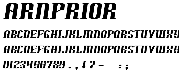 Arnprior font