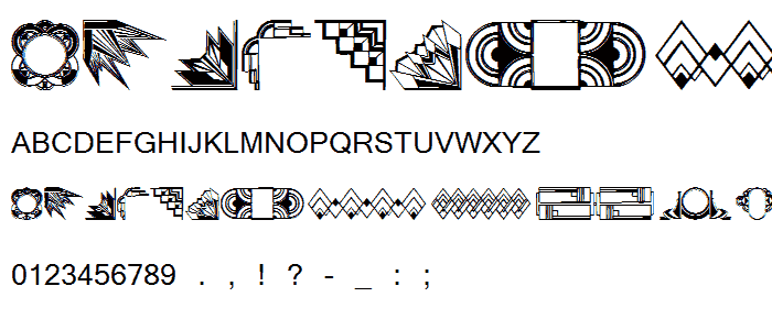 ArtDeco Motif font