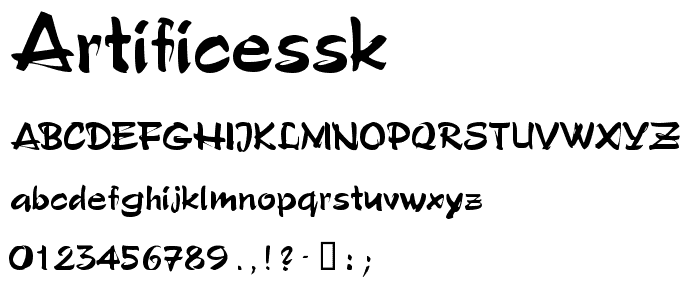 ArtificeSSK font