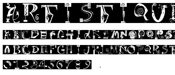 Artistiques-Bricks font