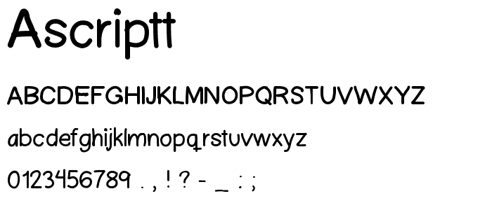 Ascriptt font