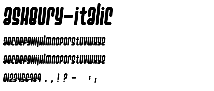 Ashbury Italic font