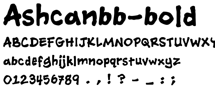 AshcanBB Bold font