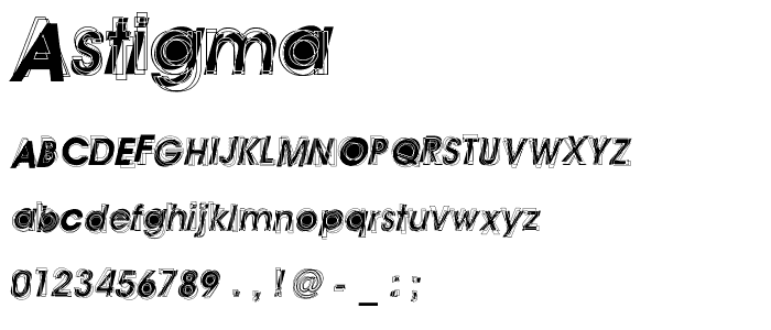 Astigma font