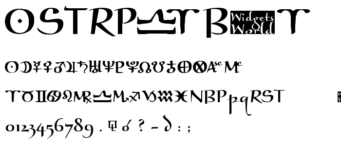 AstroGanza font