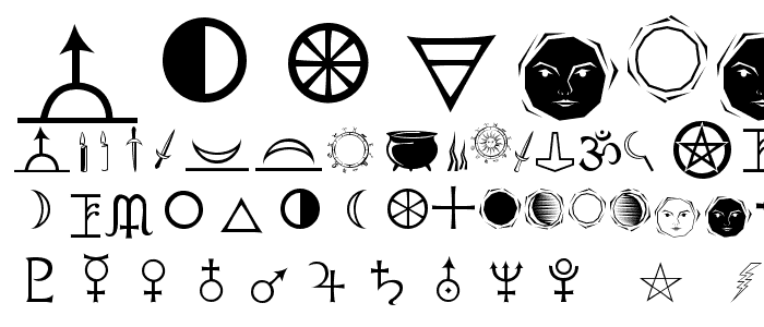Astrological font