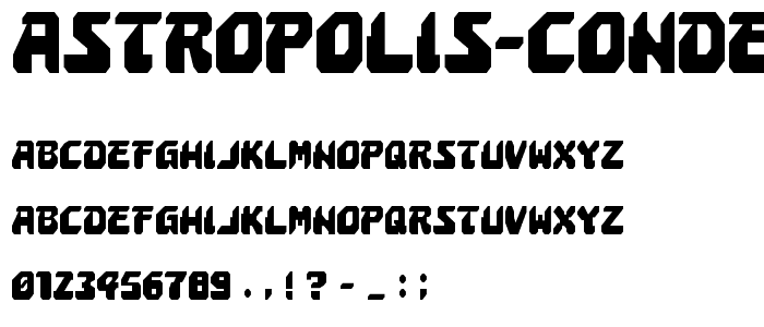 Astropolis Condensed font