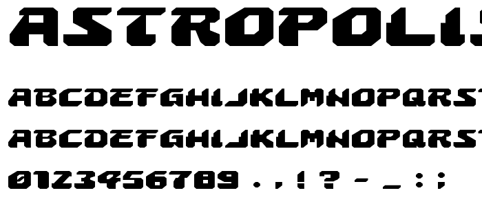 Astropolis Expanded font