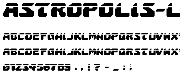 Astropolis Laser font