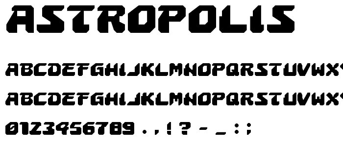 Astropolis font