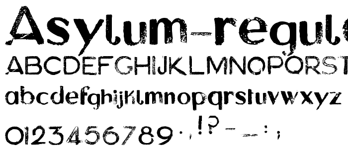 Asylum Regular font