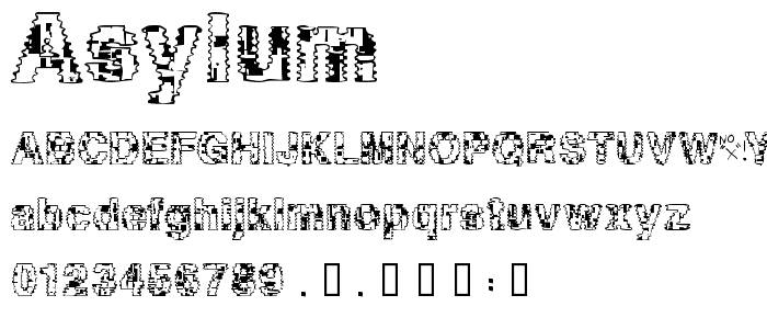 Asylum font