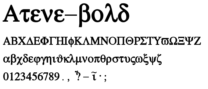 Atene Bold font