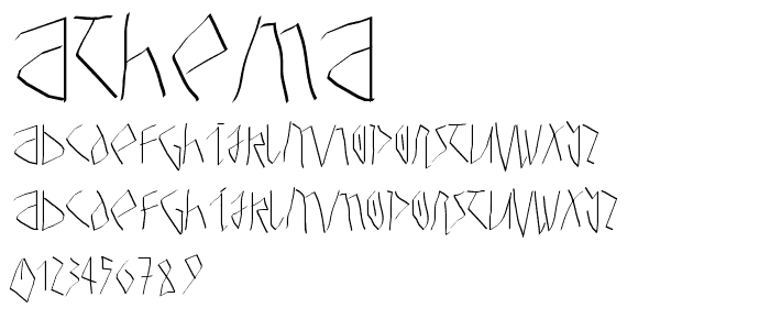 Athena font
